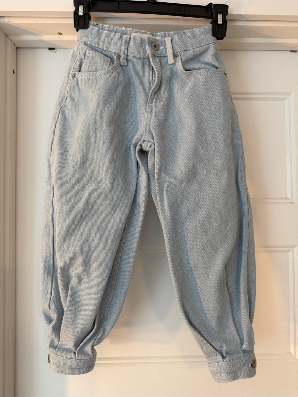 Zara Light Blue balloon Kids Jeans